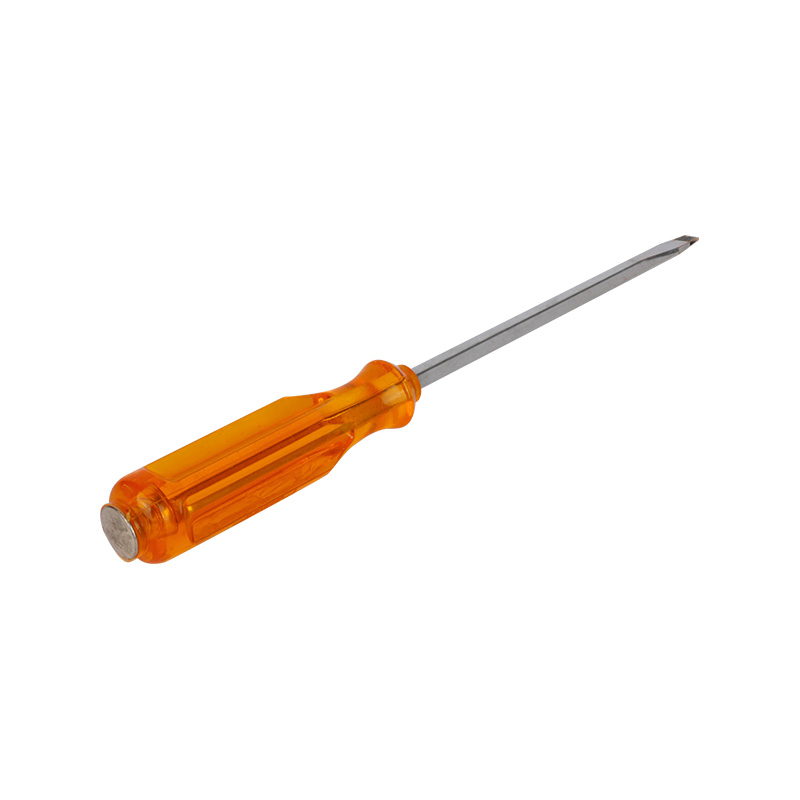 Plastic Handle Cross-Head Screwdriver With Magnetic