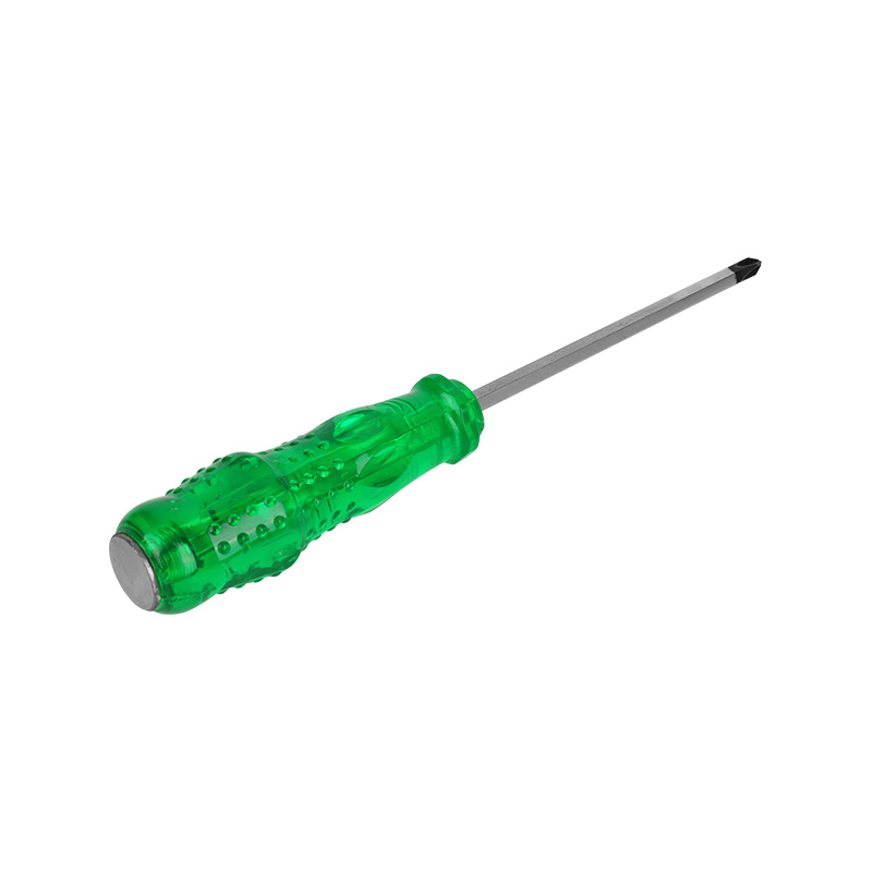 Plastic Handle Cross-Head Screwdriver With Magnetic