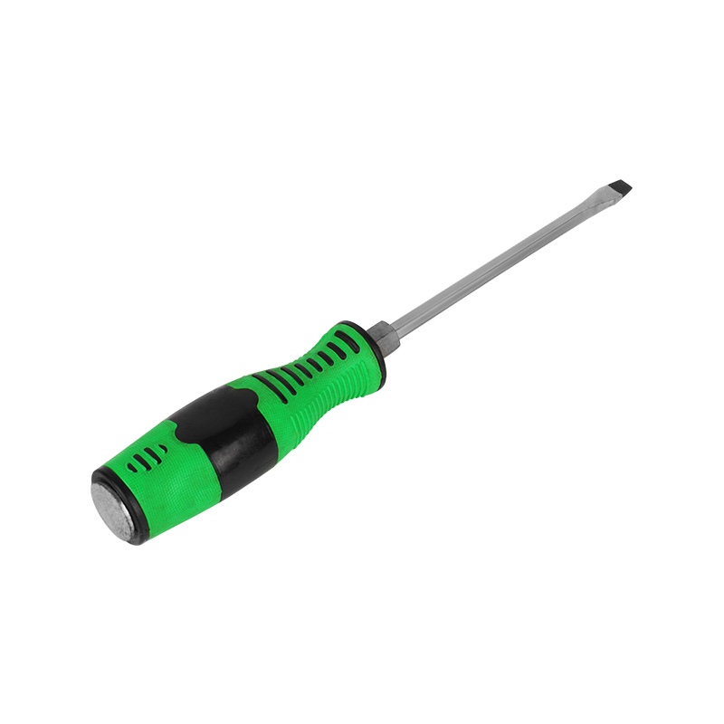 Slotted Fixed Flat-Head Screwdriver With Magnetic