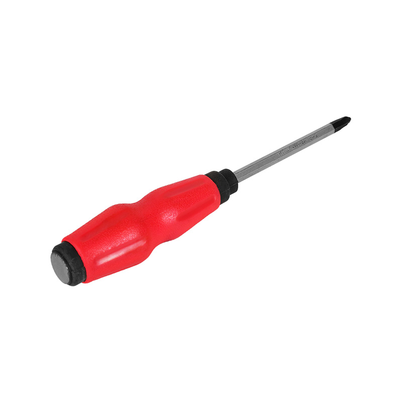 Plastic Handle Cross-Head Screwdriver With Magnetic