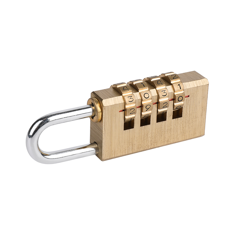 Coded Lock Resettable Combination Padlock With 4 Dials