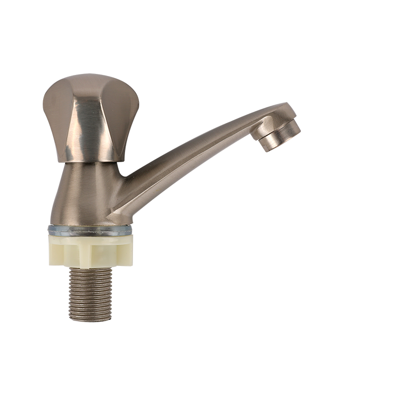 Zinc Alloy Brushed Water Tap Nickel Plated