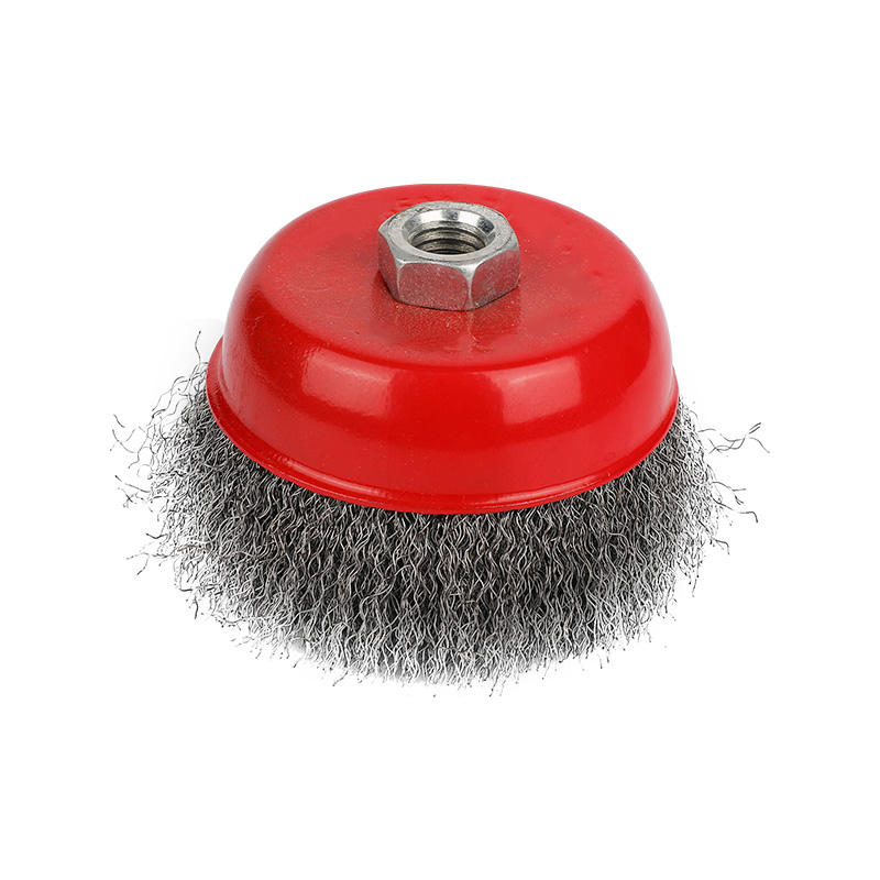 Curved Cup Brush/ Twisted Cup Brush For Grinder