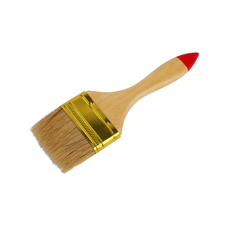 Wooden Handle Pig Hair Paint Brush